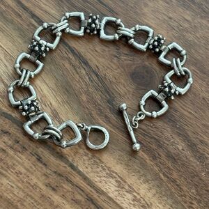 Classic Vintage Silver Michael Dawkins Equestrian Bracelet